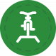 Post-railway cycle path icon